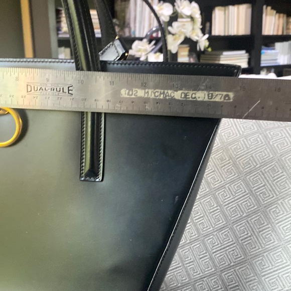 CARTIER VINTAGE BLACK STRUCTURED BAG * HOST PICK - Picture 14 of 16